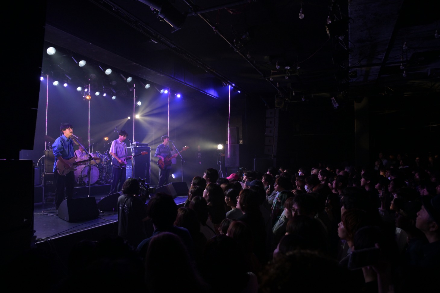 ミツメ「LIQUIDROOM 20th ANNIVERSARY mitsume live 2024 "decade"」の様子。（撮影：トヤマタクロウ）