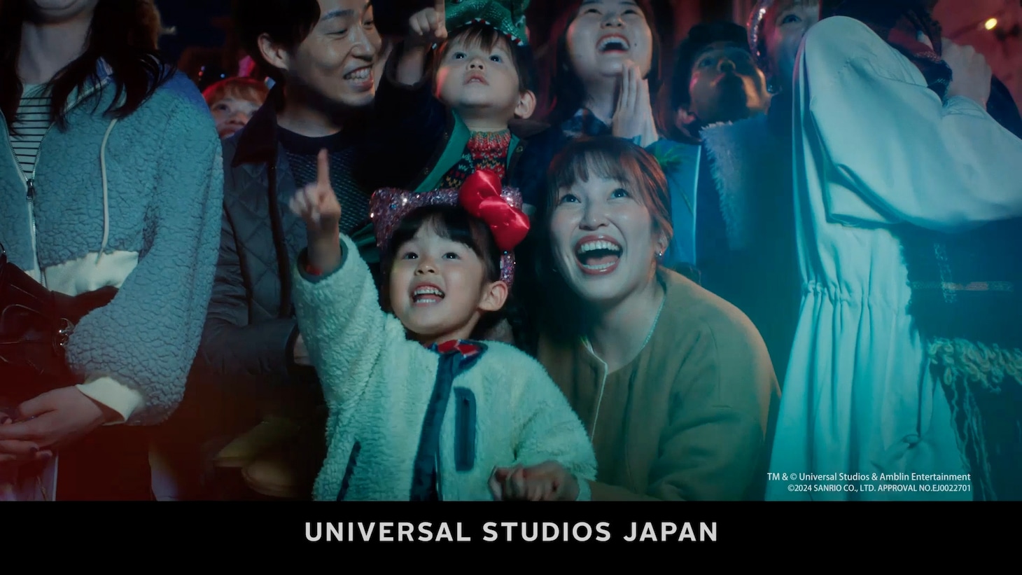 ユニバーサル・スタジオ・ジャパン「NO LIMIT ! クリスマス」CMより。