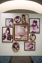 しぐれうい「SHIGURE UI 5th Anniversary Live “masterpiece”」展示の様子。