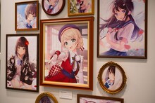 しぐれうい「SHIGURE UI 5th Anniversary Live “masterpiece”」展示の様子。
