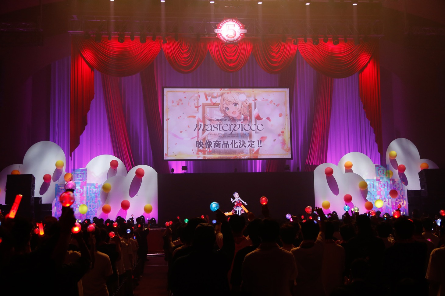 しぐれうい「SHIGURE UI 5th Anniversary Live “masterpiece”」の様子。