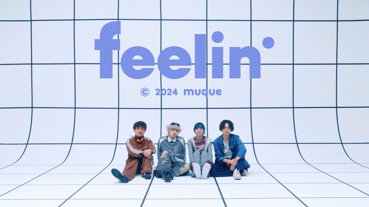 muque「feelin'」ミュージックビデオのサムネイル。