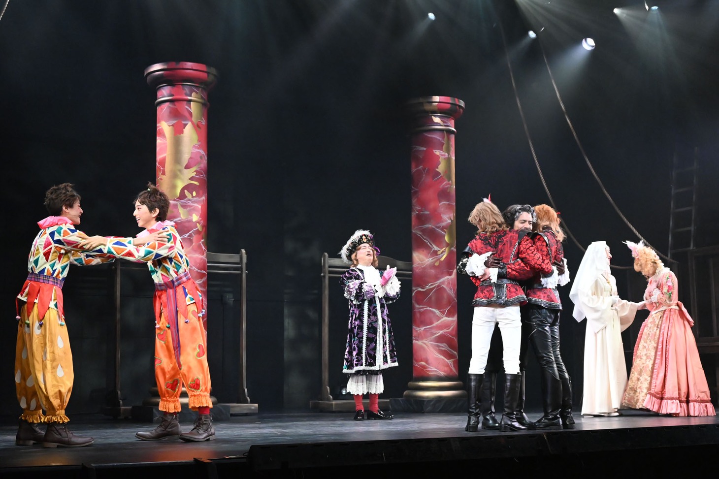 舞台「ソーセージ」のワンシーン。