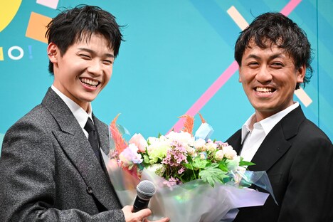 左から木村柾哉、横堀光範監督。