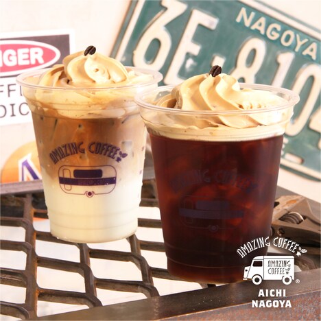 AMAZING COFFEE AICHI NAGOYA限定ドリンク「アメコのウインナーコーヒー」。（写真提供：LDH JAPAN）