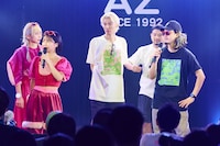 GANG PARADEとthe telephonesのトークの様子。（撮影：大橋祐希）