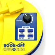 デジタル録音・再生機能付きのポータブルレコードプレーヤーブックオフエディション。