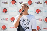 熱弁を振るうEXILE SHOKICHI（EXILE、EXILE THE SECOND）。