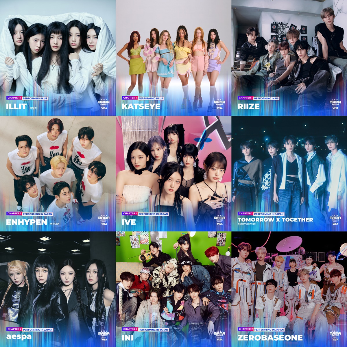 「2024 MAMA AWARDS」パフォーミングアーティスト第1弾 (c)CJ ENM Co., Ltd, All Rights Reserved