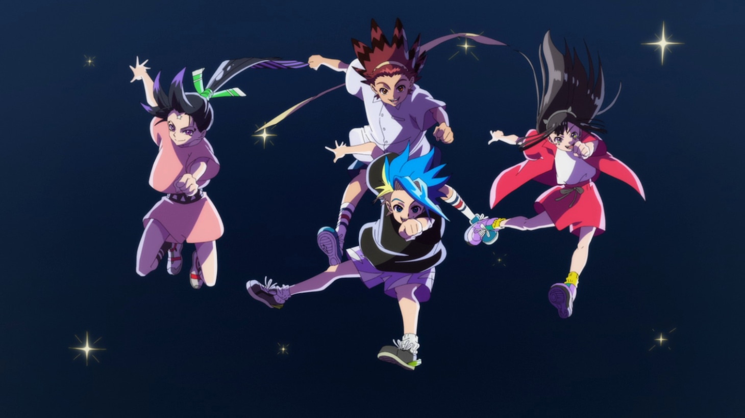 「BEYBLADE X」エンディング映像のワンシーン。 (c)Homura Kawamoto, Hikaru Muno, Posuka Demizu, BBXProject, TV TOKYO