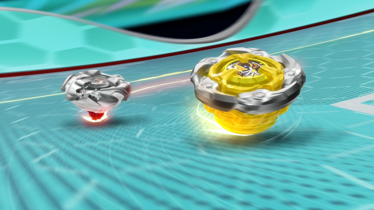 「BEYBLADE X」オープニング映像のワンシーン。 (c)Homura Kawamoto, Hikaru Muno, Posuka Demizu, BBXProject, TV TOKYO