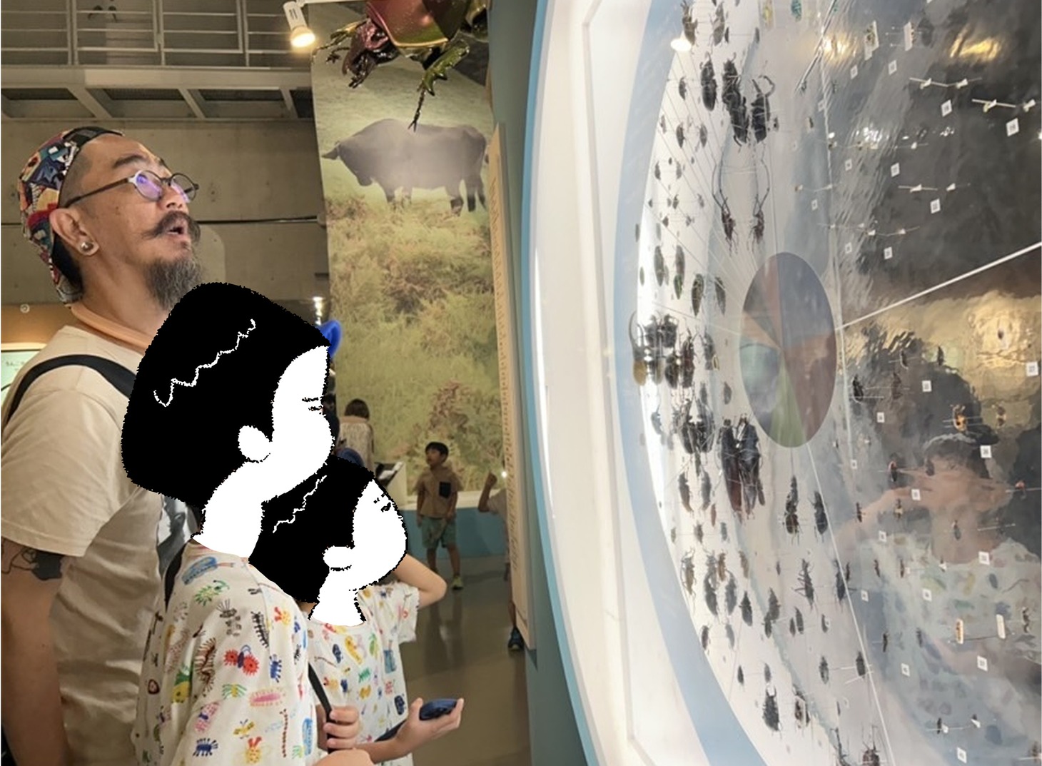 昆虫展にて。