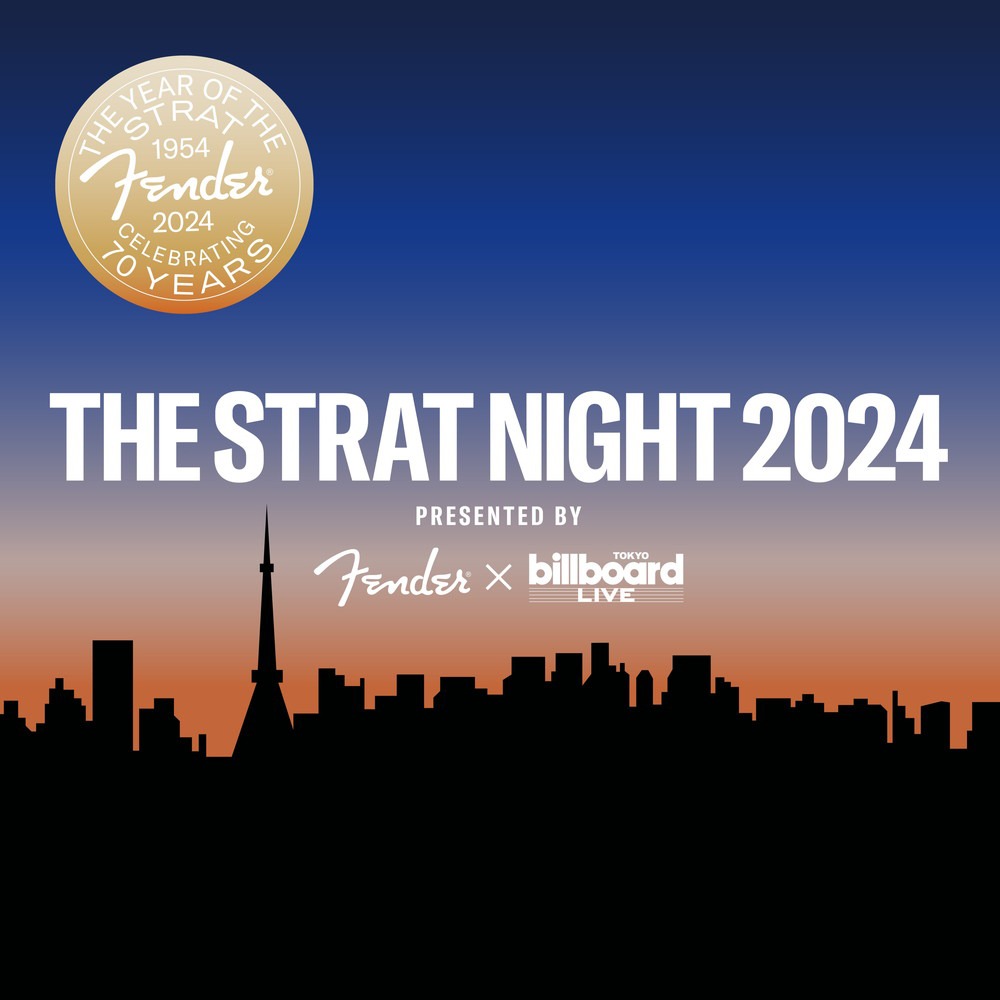 「～Stratocaster 70th Anniversary～ Fender x Billboard Live TOKYO presents The Strat Night 2024」ビジュアル
