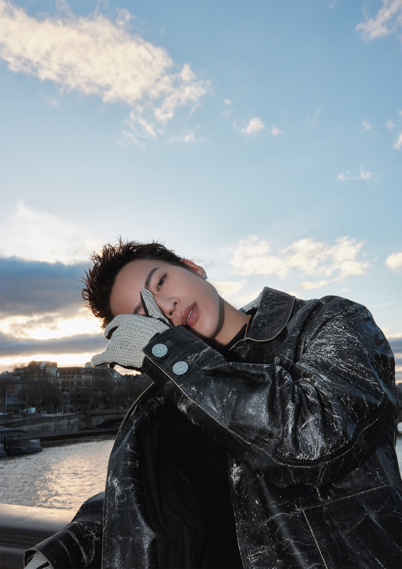 三山凌輝1st写真集「Gaze」より、本人のお気に入りカット。（撮影：嶌原佑矢）