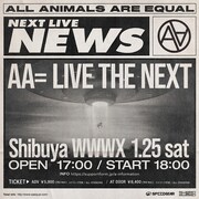 AA=ワンマンライブ「LIVE THE NEXT」来年1月に開催
