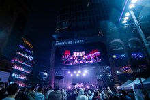 Aoooフリーライブ「Flash!!!!」の様子。