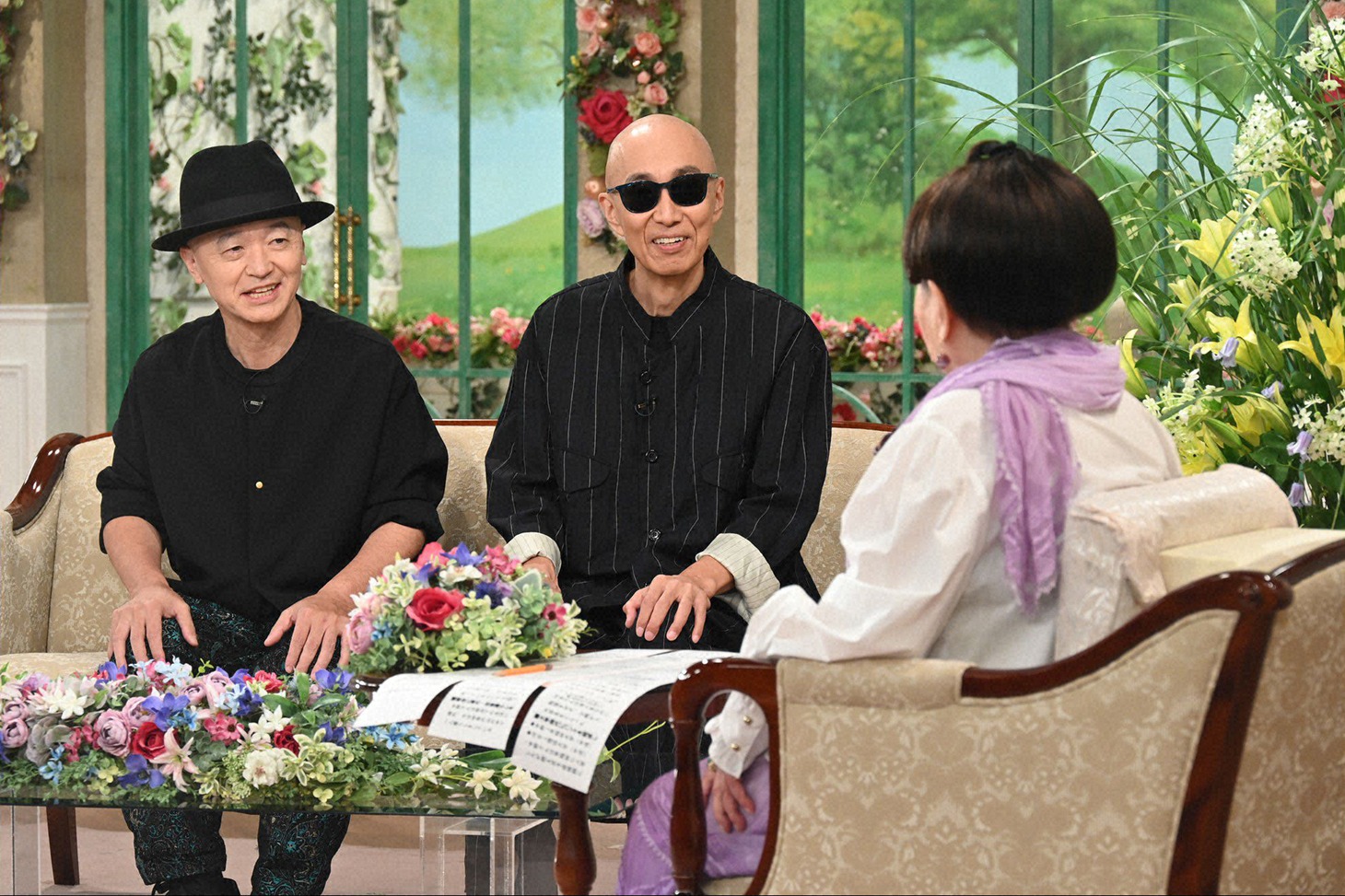 左からパッパラー河合、サンプラザ中野くん、黒柳徹子。 (c)テレビ朝日