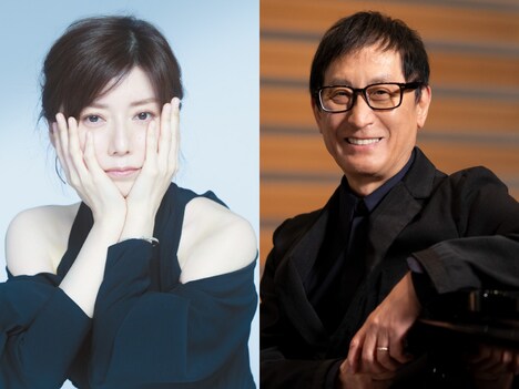 左から柴田淳、武部聡志。