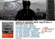 ISSUGI & GRADIS NICE「Day'N'Nite 2 」RELEASE LIVE TOUR告知ビジュアル