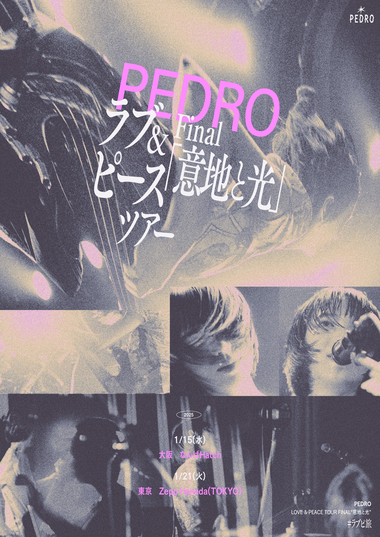 「PEDRO ラブ＆ピースツアー Final『意地と光』」フライヤー