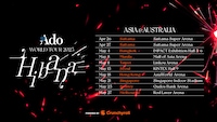「Ado WORLD TOUR 2025 "Hibana" Powered by Crunchyroll」カレンダー