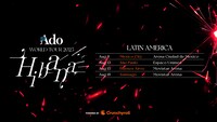 「Ado WORLD TOUR 2025 "Hibana" Powered by Crunchyroll」カレンダー