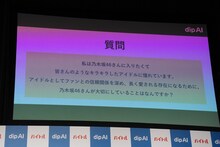「dip AI」と梅澤美波に投げかけられた質問。
