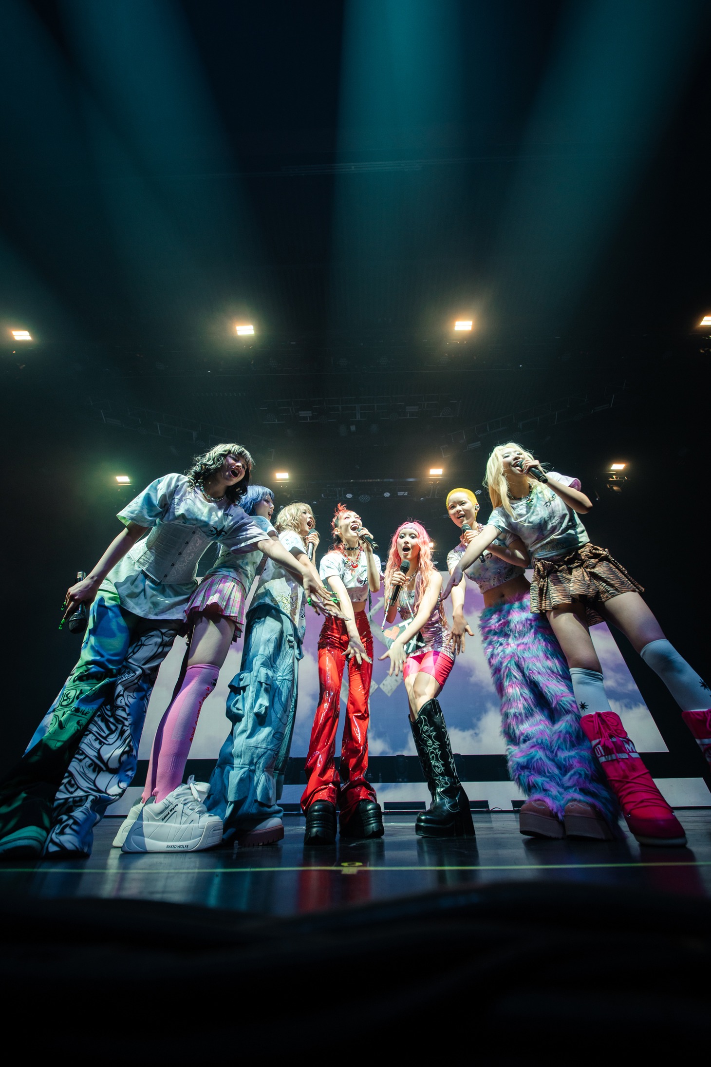 「XG 1st WORLD TOUR "The first HOWL"」ラスベガス公演の様子。