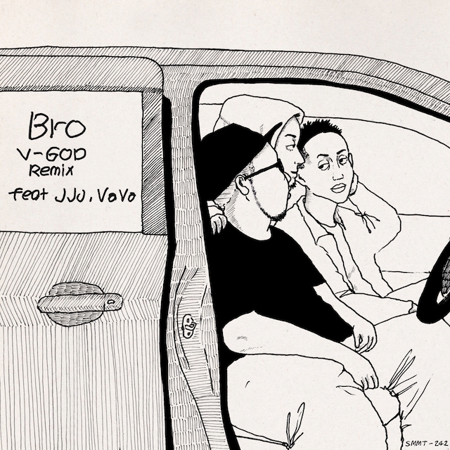 OMSB「Bro（V-GOD Remix）feat. JJJ & VaVa」配信ジャケット