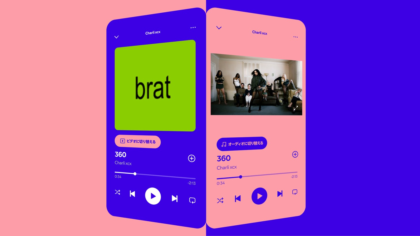 Spotifyミュージックビデオベータ版イメージビジュアル