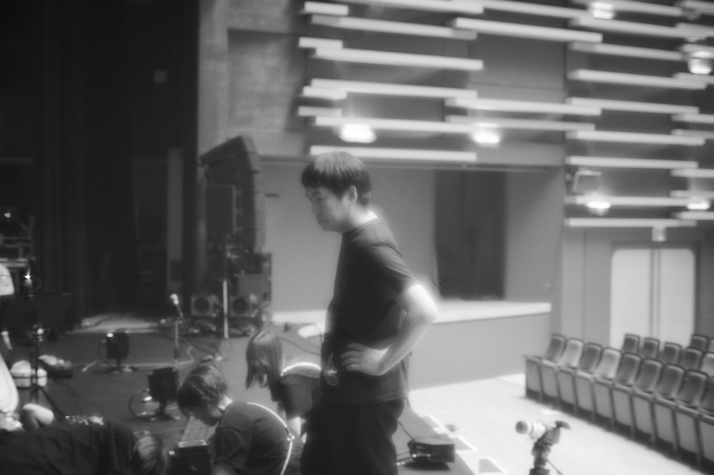 PAの葛西敏彦。（Photo by Kodai Kobayashi）