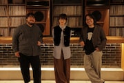 左から澤部渡(スカート)、柴田聡子、曽我部恵一(サニーデイ・サービス)。