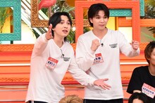 M!LKの吉田仁人と塩崎太智。