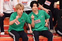 Sakurashimejiの田中雅功と高田彪我。