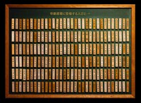 「帝国劇場アニバーサリーブック NEW HISTORY COMING」に登場する着到板。