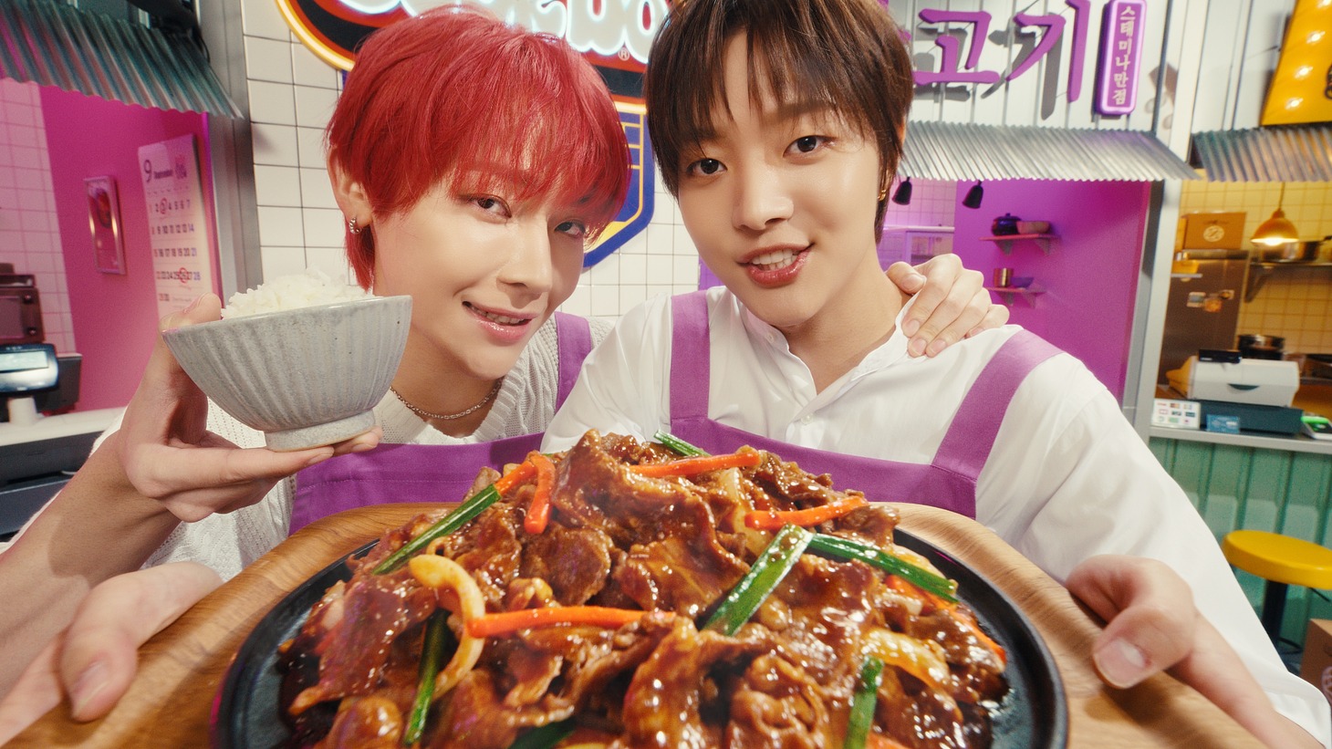 味の素の新テレビCM「Cook Do KOREA!」プルコギ＋ヤンニョム編より。