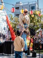 チャラン・ポ・ランタン「秋のブタ音楽祭2024 ～空き地deランタンサーカス～」の様子。（撮影：なかむらしんたろう）