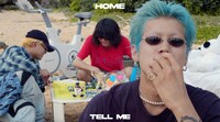 HOME「Tell Me」ミュージックビデオのサムネイル。