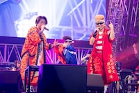 左から増田貴久（NEWS）、早乙女光、綾小路翔（氣志團）。（撮影：釘野孝宏）