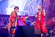 左から増田貴久（NEWS）、早乙女光、綾小路翔（氣志團）。（撮影：釘野孝宏）