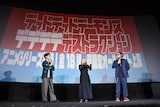左から入野自由、白石涼子、黒川智之氏。