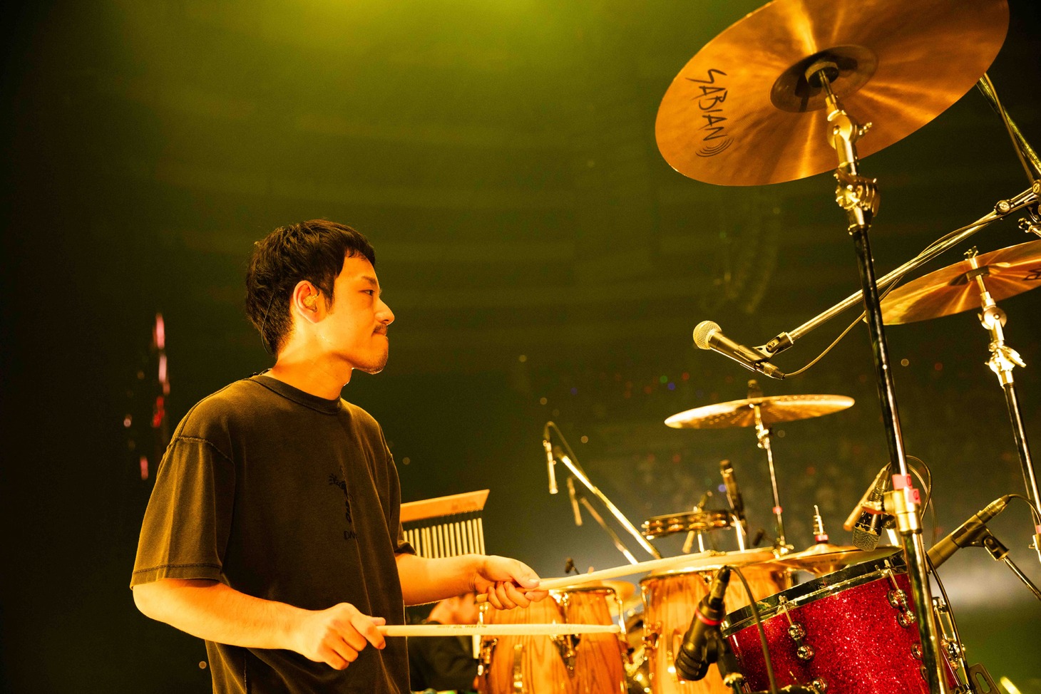 フジファブリックのサポートメンバー森瑞希（Perc）。（撮影：渡邉一生［SLOT PHOTOGRAPHIC］）