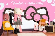 「Fender x Hello Kitty 50th Anniversary Collection」告知動画より。