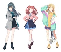 左から月村手毬、花海咲季、藤田ことね。