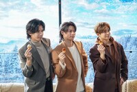 マクドナルドの新テレビCM「たっぷりいこうぜ！忘年会」編のメイキングカット。