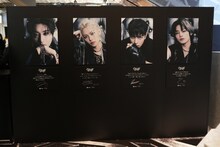 ポップアップスペースに展示されたStray Kidsの手書きメッセージ。