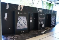 “ぬい撮り”ができるフォトブース。