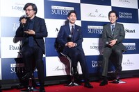 左から山崎貴監督、高橋大輔、二宮和也。