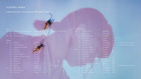 青葉市子「Luminescent Creatures World Tour」告知ビジュアル