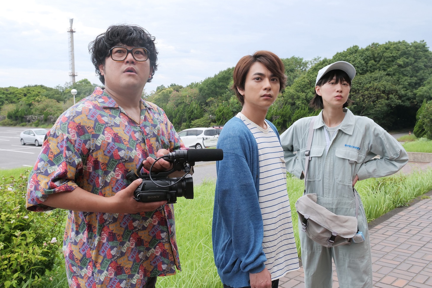 左からは板倉武志、佐藤勝利、片山友希。(c)フジテレビ